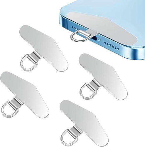 4pcs metal phone tether - metal,